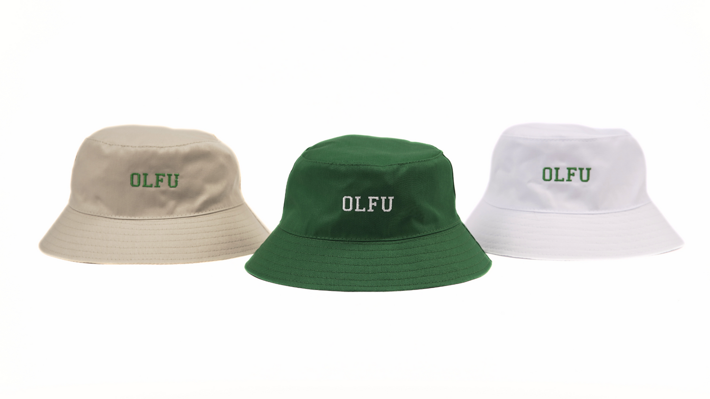 White OLFU Bucket Hat